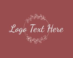 Vlog - Floral Beauty Wordmark logo design