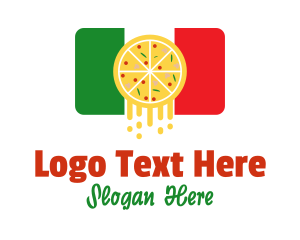 Dinner - Italian Pepperoni Pizza logo design