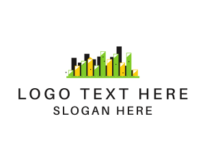 Sound - Music Levels City logo design