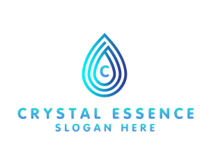 Mineral - Water Droplet Hydro Utility logo design