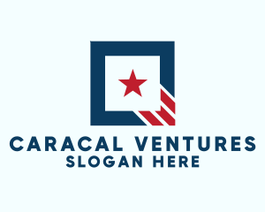 Stars And Stripes Square logo design