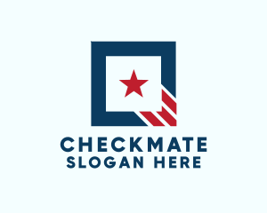 Stars And Stripes Square logo design