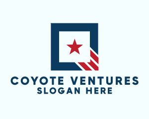 Stars And Stripes Square logo design