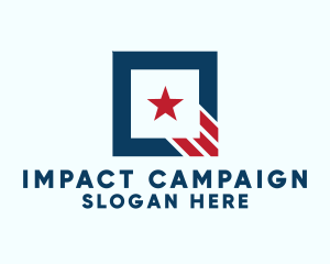 Campaign - Stars And Stripes Square logo design