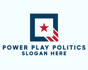 Politics - Stars And Stripes Square logo design