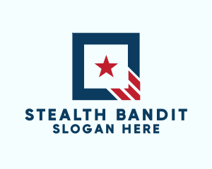 Stars And Stripes Square logo design