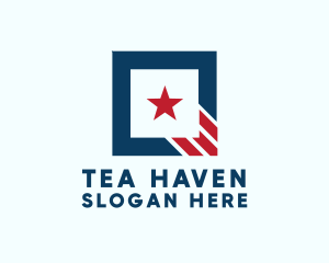 Stars And Stripes Square logo design