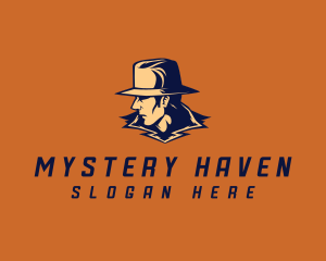 Detective Investigator Hat logo design