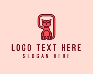 Character - Cat Pet Vet logo design