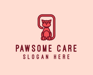 Cat Pet Vet logo design