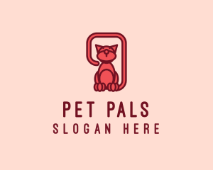 Cat Pet Vet logo design