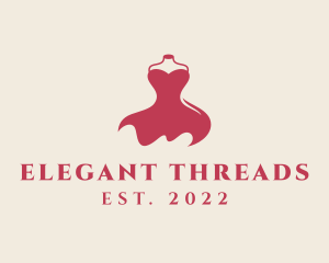 Dress Sewing Mannequin logo design