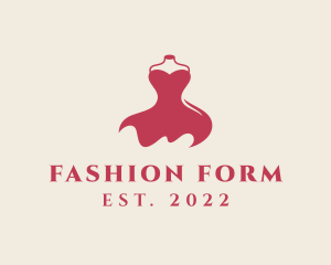 Dress Sewing Mannequin logo design