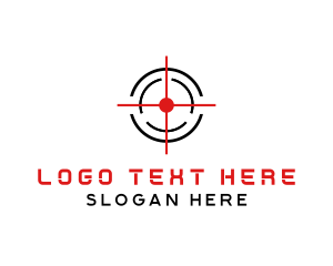 Military - Target Crosshair Shooter logo design