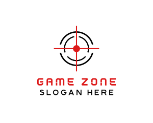 Target Crosshair Shooter logo design