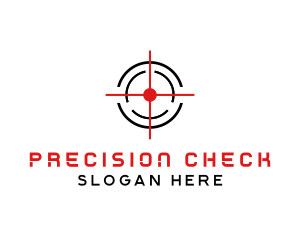 Target Crosshair Shooter logo design