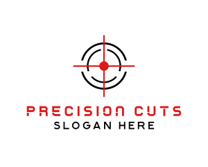 Target Crosshair Shooter logo design