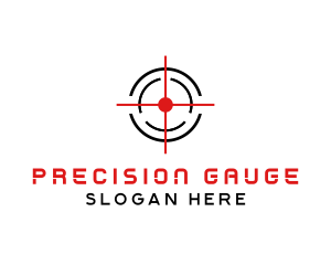 Target Crosshair Shooter logo design