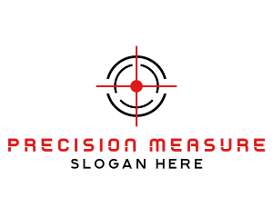 Target Crosshair Shooter logo design