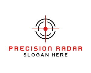 Target Crosshair Shooter logo design