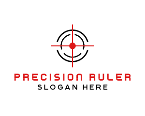 Target Crosshair Shooter logo design