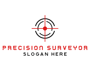 Target Crosshair Shooter logo design