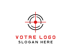 Crosshair - Target Crosshair Shooter logo design