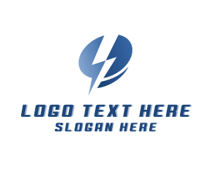 Zip - Lightning Electric Power logo design