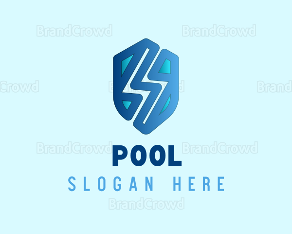 Blue Bolt Shield Logo