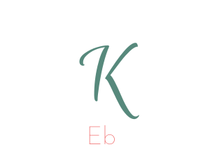 Feminine - Elegant Turquoise Letter K logo design