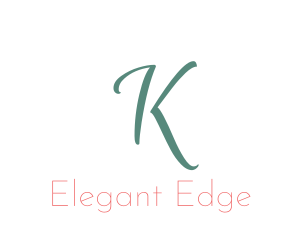 Sleek - Elegant Turquoise Letter K logo design