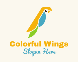 Parrot - Multicolor Beautiful Parrot logo design