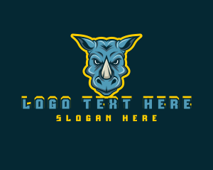Animal - Rhino Gaming Avatar logo design