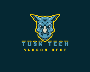 Tusk - Rhino Gaming Avatar logo design