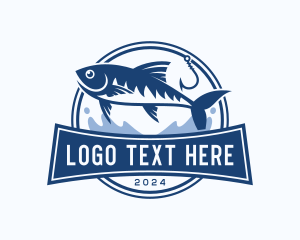 Fishing - Fish Hook Fishing logo design