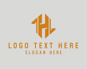 Gold - Professional Business Letter H logo design