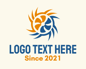two-heating-logo-examples
