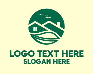Green - Eco Sky House logo design