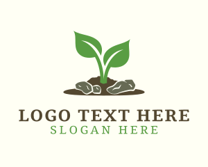 Farming - Gardening Soil Plant logo design