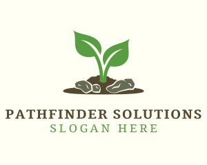 Gardening Soil Plant Logo