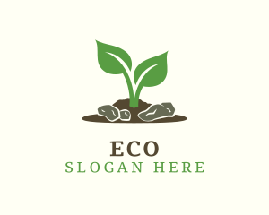 Gardening Soil Plant logo design