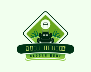 Mower Grass Lawn Logo