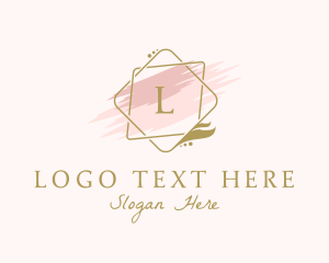 Watercolor - Luxury Makeup Boutique logo design