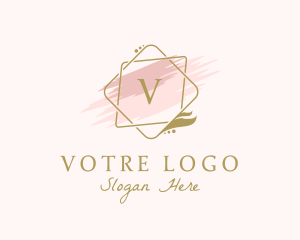 Watercolor - Luxury Makeup Boutique logo design