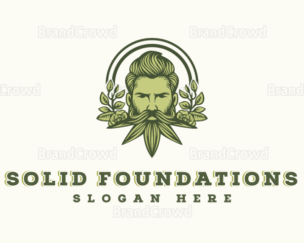 Weed Beard Cannabis Logo
