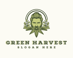 Cultivation - Weed Beard Cannabis logo design