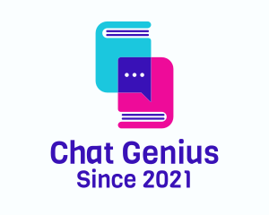 Text Book Chat logo design