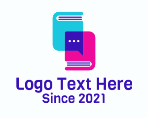 Studying - Text Book Chat logo design