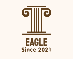 Brown - Minimalist Brown Pillar logo design