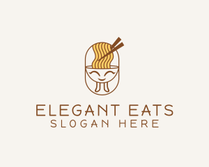 Fast Food Noodle logo design